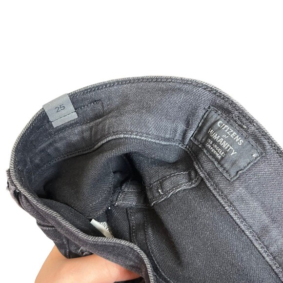 Citizens of Humanity Rocket Skinny Jeans Women’s Size 25 Faded Black Stretch - Picture 10 of 12